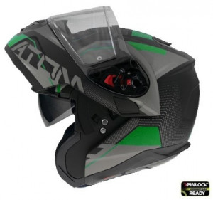 Casca modulabila MT Atom SV Quark A6 verde fluor mat - Img 3
