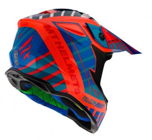 Casca off road MT Falcon Energy B14 portocaliu fluor lucios - Img 3