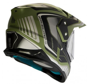 Casca off road MT Synchrony Duo Sport Tourer negru/verde military mat - Img 2