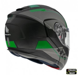 Casca modulabila MT Atom SV Quark A6 verde fluor mat - Img 4