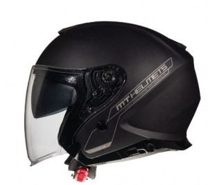 Casca open face MT Thunder III SV Jet A1 negru mat - Img 1