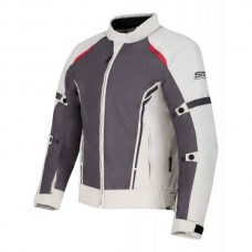 Geaca moto textil SM Racewear Mesh 2.0 light grey - Img 1
