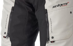 Pantaloni motociclete Touring unisex Seventy vara/iarna model SD-PT1S culoare: negru/gri - Img 4