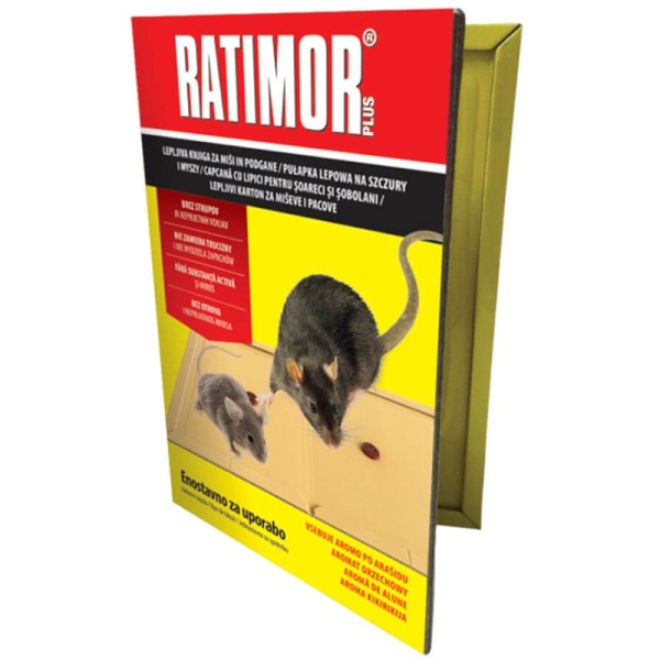 Капан за мишки и плъхове Лепяща книга RATIMOR
