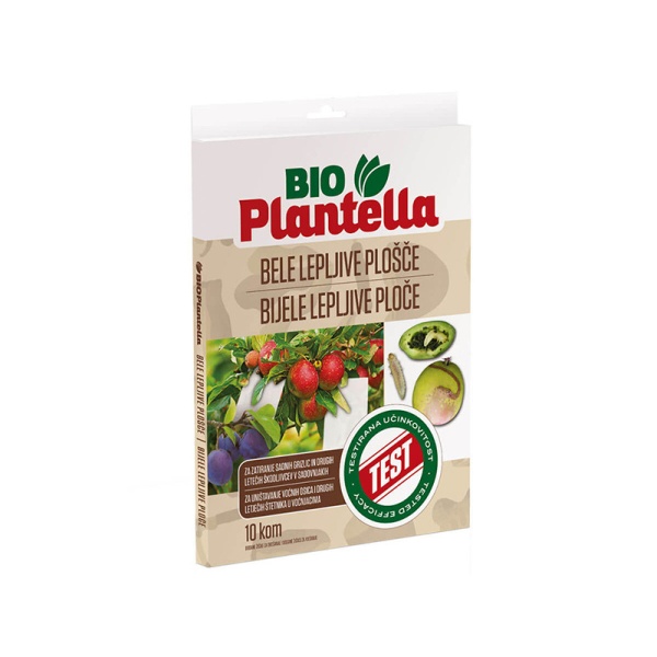 Лепящи бели листове за защита от насекоми 10 бр. BIO PLANTELLA