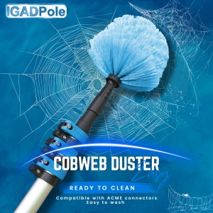 IGADPOLE Cobweb Duster // Ceiling and Corner Duster // for Dusting and Cleaning High Ceilings and Corners // Includes Handle for Use Without Pole // IGADPOLE Attachment (Pole Not Included) - Img 4