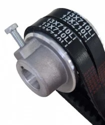 Fulie dubla motor generator, motopompa, motocultor 5-7 CP (ax 20 mm, diametru 55mm)