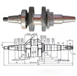 Ambielaj generator conic 13CP (GX 390, 188F)