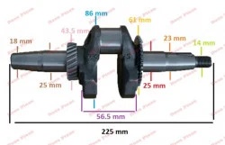 Ambielaj generator Honda GX 140, GX 160, GX 200 (conic)