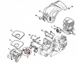 Carburator drujba compatibil Stihl Ms 170, Ms 180 2 MIX - Img 2