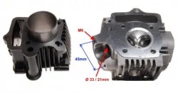 Set motor + chiulasa Cross 4T 70cc - Img 3