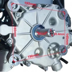 Motor ax vertical Zongshen XP420 (ax 25.4 Ø - 87mm) 11.5 CP (pentru tractorase) - Img 5