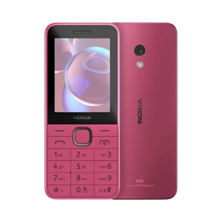 Мобилен телефон Nokia 225 4G (2025), Dual SIM, Pink
