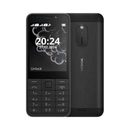 Мобилен телефон Nokia 230 (2025), Dual SIM, Черен