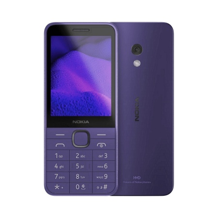 Мобилен телефон Nokia 235 4G (2025), Dual SIM, Лилав