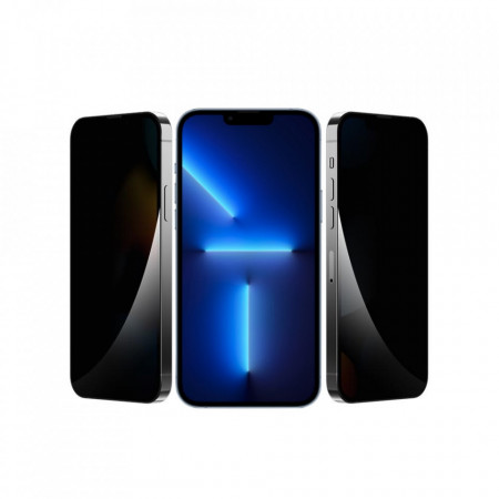 Удароустойчив Privacy стъклен full протектор за Apple iPhone 13 Pro