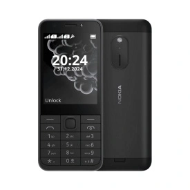 Мобилен телефон Nokia 230 (2025), Dual SIM, Черен