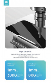 Удароустойчив Privacy стъклен full протектор за Apple iPhone 13 Pro Max