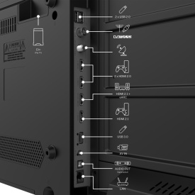 Телевизор Thomson 55", Direct LED, Google TV, Side Feet