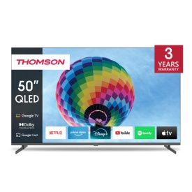 Телевизор Thomson 50", QLED, Google TV, Side Feet