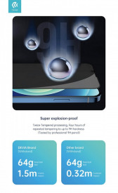 Удароустойчив Privacy стъклен full протектор за Apple iPhone 13 Pro Max