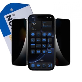 Удароустойчив Privacy стъклен full протектор за Apple iPhone 16 Pro