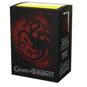 Dragon Shield 100 Standard Size Card Sleeves - Game of Thrones House Targaryen