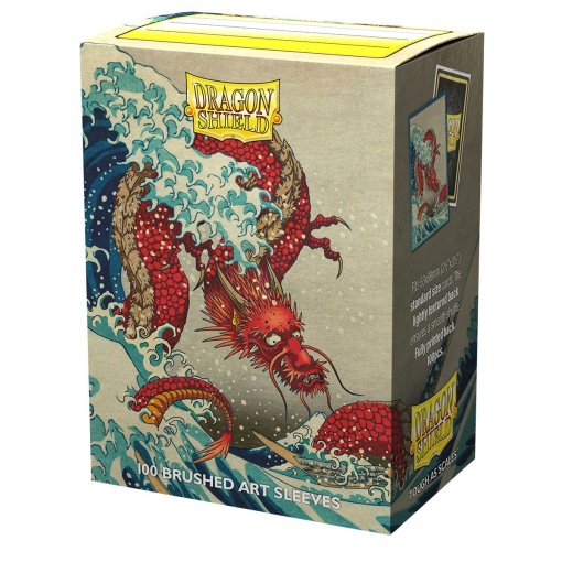 Dragon Shield Standard size Matte Dual Art Sleeves - Great Wave (100 Sleeves)