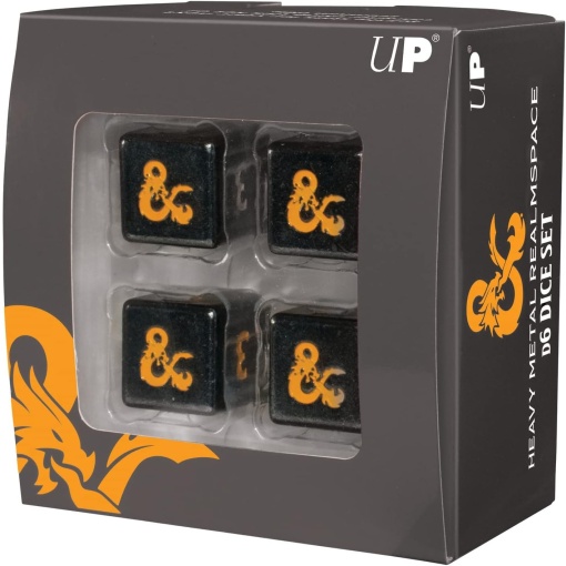Ultra Pro - Heavy Metal Realmspace D6 Dice Set for Dungeons & Dragons