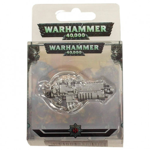 Warhammer 40k Bolter Metallic Finish Keychain