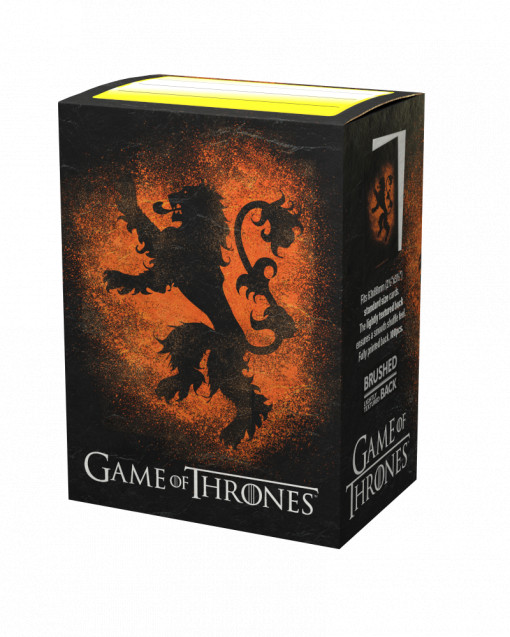 Dragon Shield 100 Standard Size Card Sleeves - Game of Thrones House Lannister