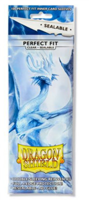 Dragon Shield Perfect Fit Sealable Sleeves - Clear (100 Sleeves)