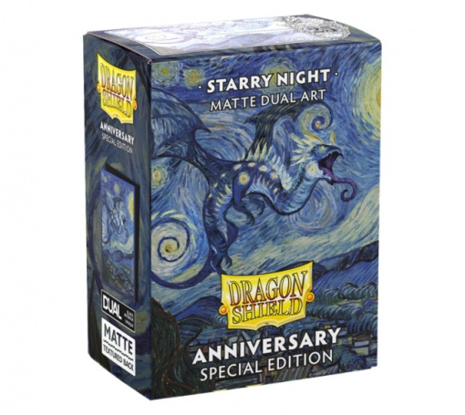 Dragon Shield Standard size Matte Dual Art Sleeves - Starry Night (100 Sleeves)