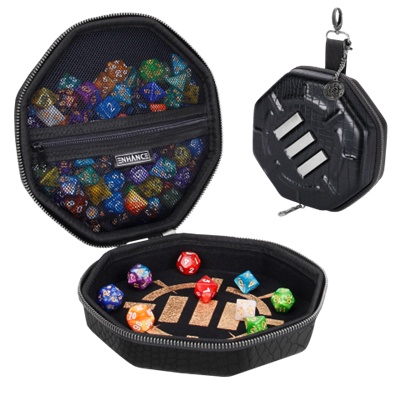 ENHANCE Tabletop RPGs Dice Tray & Case Collector's Edition (Black)
