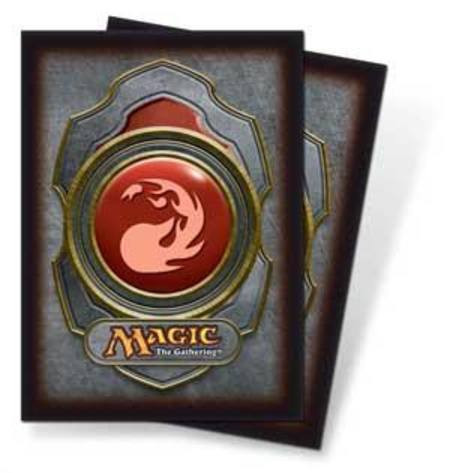 Ultra Pro 80 Standard Deck Protector Sleeves MTG Mana Red