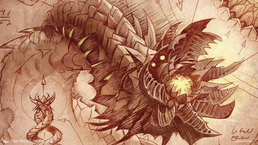 Ultra PRO Playmat MTG Schematic - Wurmcoil Engine