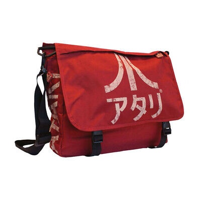 Atari - Dark Red Messenger Bag with Japanese Logo