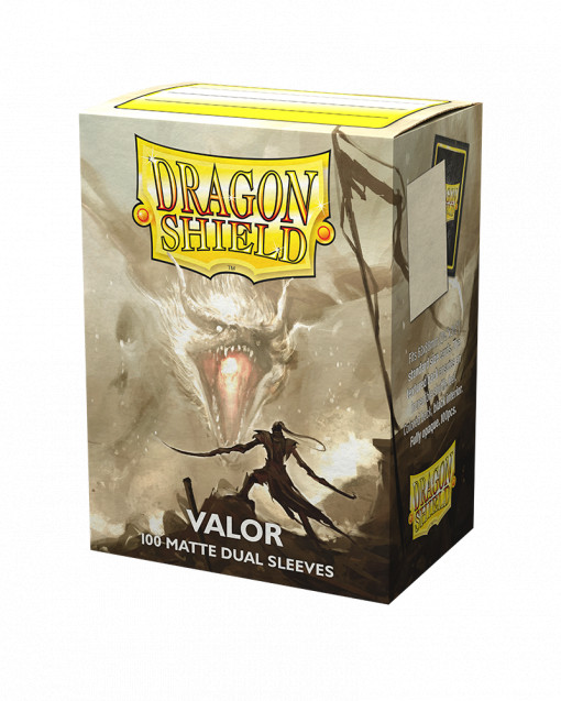 Dragon Shield 100 Standard Size Matte Dual Sleeves - Valor