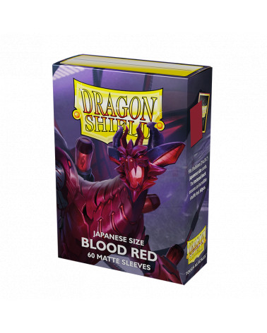 Dragon Shield 60 Japanese Sized Card Sleeves - Matte Blood Red