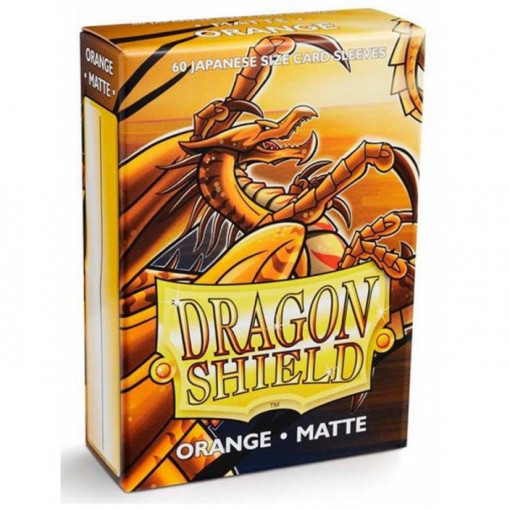 Dragon Shield 60 Japanese Sized Card Sleeves - Matte Orange