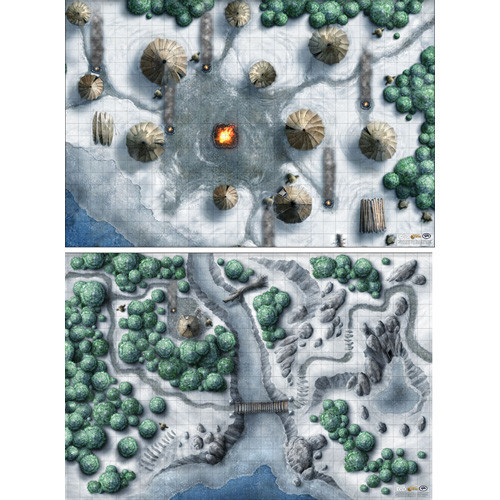 Dungeons & Dragons Game Mat Icewind Dale Map Set