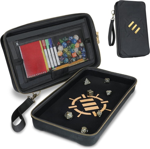 Enhance - Tabletop RPGs Community Dice Organizer Case & XL Rolling Tray