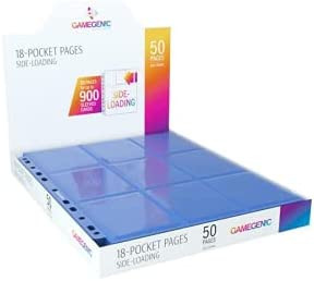 Gamegenic 50 18-Pocket Pages Side-Loading - Blue