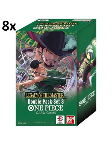 One Piece TCG: OP12 "Legacy of the Master" - DPO8 Double Pack Display Box (8 Packs)