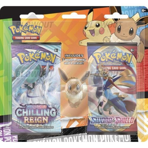 Pokemon Back to School Eraser Blister Set - Eevee