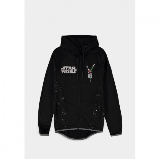 Star Wars Men's Tech regular fit Zipper Hoodie - Lightsaber (Size XL)