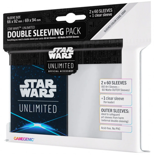 Star Wars: Unlimited Art Sleeves Double - Space Blue