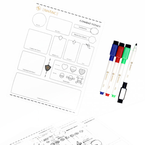 Tabletop Acrylic Character Sheet Set