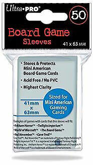 Ultra Pro 50 Board Game Sleeves (41x63mm)