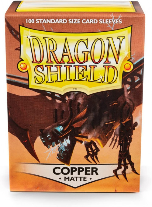 Dragon Shield 100 Standard Size Card Sleeves - Copper